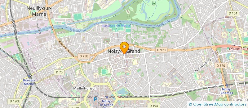 localisation de l'entreprise SELARL DE CHIRURGIENS DENTISTES JMS CAB.  NOISY-LE-GRAND