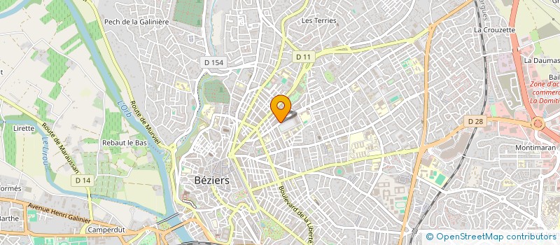 localisation de l'entreprise SELARL DE CHIRURGIENS-DENTISTES SYMBIOZ à BEZIERS