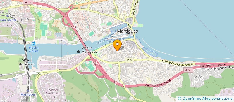 localisation de l'entreprise SELARL DE CHIRURGIN DENTISTE DU DOCTEUR VIVIEN MOLL à MARTIGUES