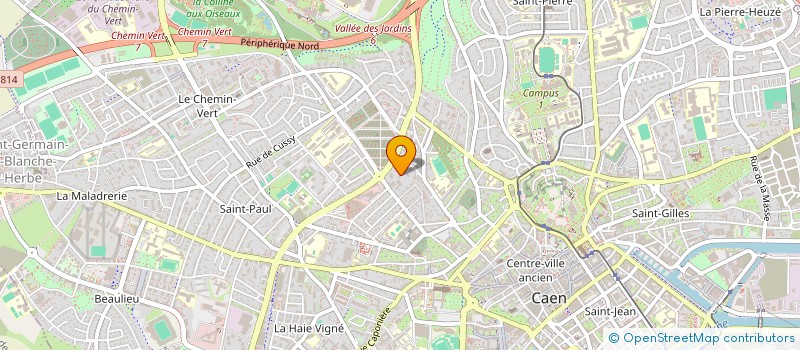 localisation de l'entreprise SELARL DE CRIGEL à CAEN