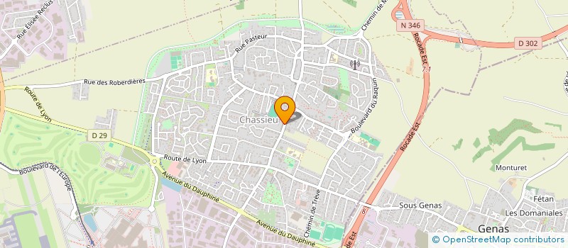 localisation de l'entreprise SELARL DE DR AOUN  CHASSIEU