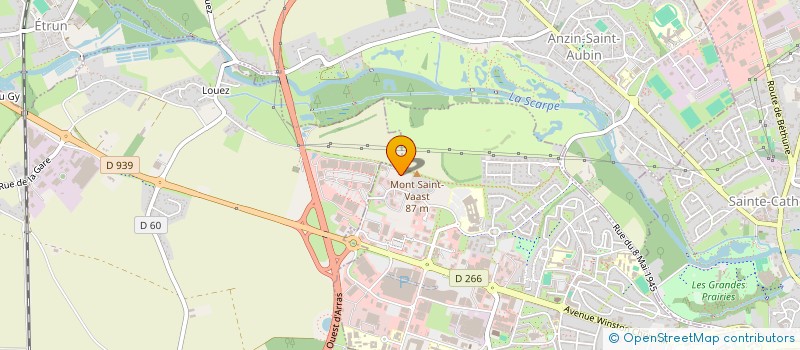 localisation de l'entreprise SELARL DE GEOMETRES EXPERTS CARON BRIFFAUT à ARRAS