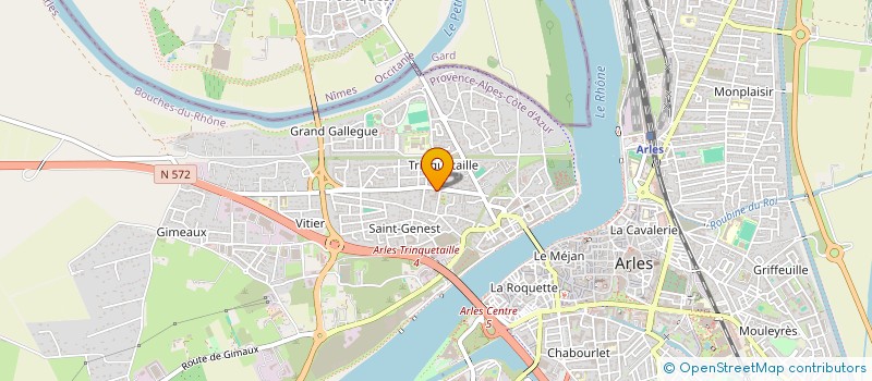 localisation de l'entreprise SELARL DE KINESITHERAPEUTE FREDERIC BERTRAND à ARLES