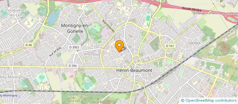 localisation de l'entreprise SELARL DE KINESITHERAPIE BERNAVA à HENIN-BEAUMONT