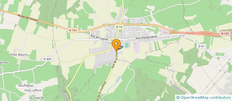 localisation de l'entreprise SELARL DE L'AUBIER à HIERSAC