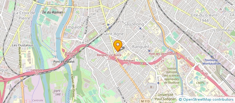 localisation de l'entreprise SELARL DE LA CLINIQUE VETERINAIRE DE L'ORANGERAIE à TOULOUSE