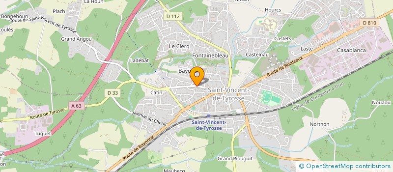 localisation de l'entreprise SELARL DE LA COTE D'ARGENT à SAINT-VINCENT-DE-TYROSSE