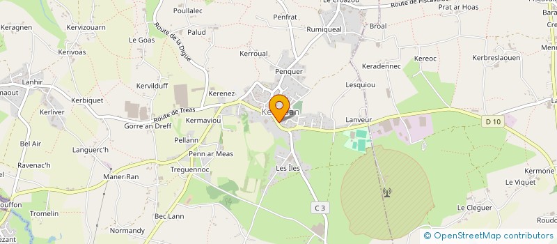 localisation de l'entreprise SELARL DE LA COTE DES LEGENDES  KERLOUAN