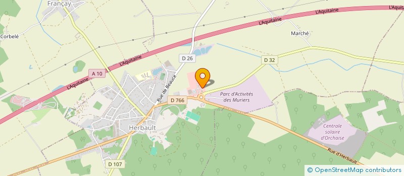 localisation de l'entreprise SELARL  DE LA GATINE  HERBAULT