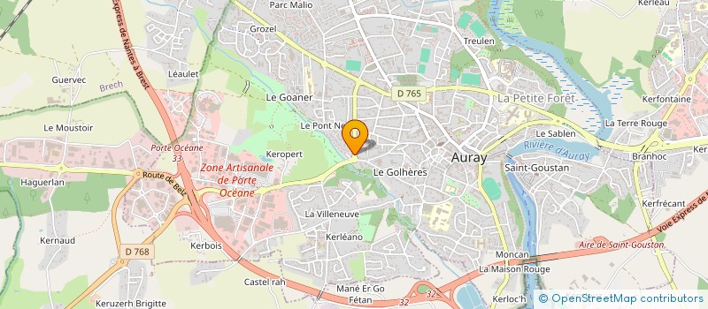 localisation de l'entreprise SELARL DE LA LIBERATION à AURAY
