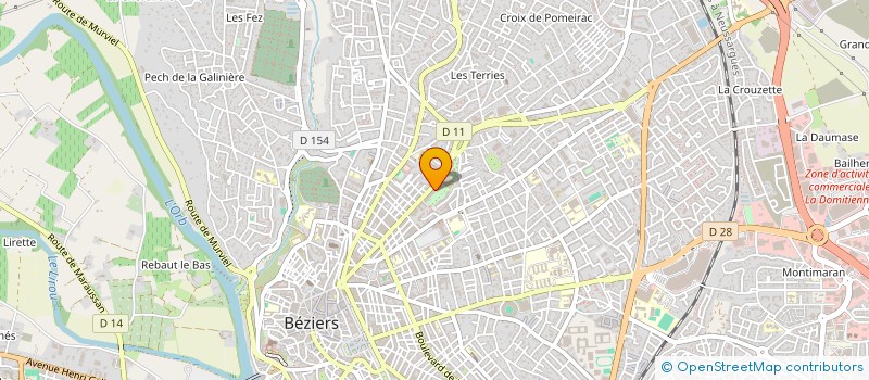 localisation de l'entreprise SELARL DE LA POSTE à BEZIERS