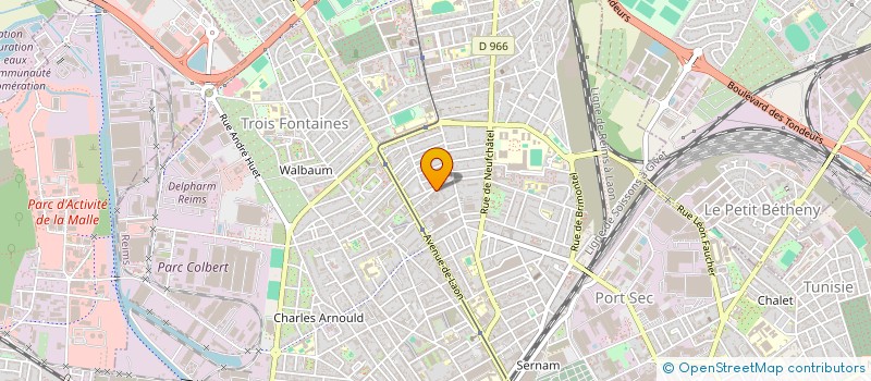 localisation de l'entreprise SELARL DE MASSEUR-KINESITHERAPEUTE FRANCIS HENRY  REIMS