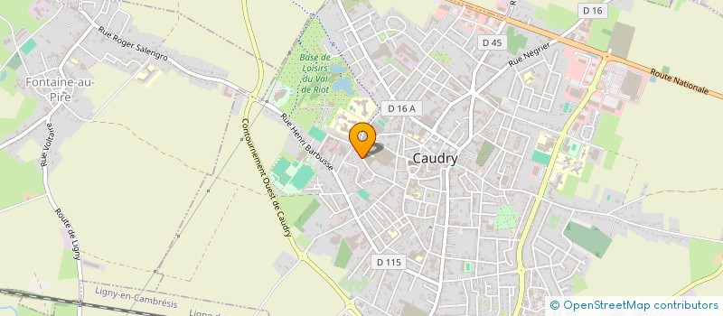 localisation de l'entreprise SELARL DE MASSEUR KINESITHERAPEUTE JEAN-MARIE RODRIGUEZ à CAUDRY