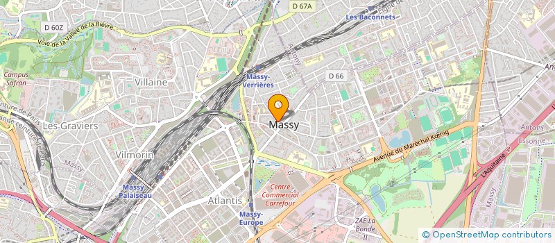 localisation de l'entreprise SELARL DE MASSEURS-KINESITHERAPEUTES MKSS  MASSY