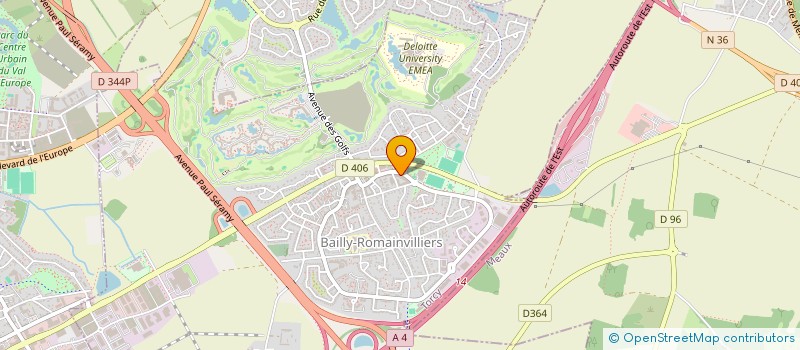 localisation de l'entreprise SELARL DE MEDECIN CGOE KARIBU  BAILLY-ROMAINVILLIERS