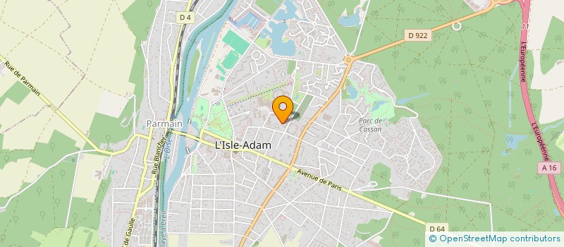 localisation de l'entreprise SELARL DE MEDECIN DORRA ADDALA à L'ISLE-ADAM