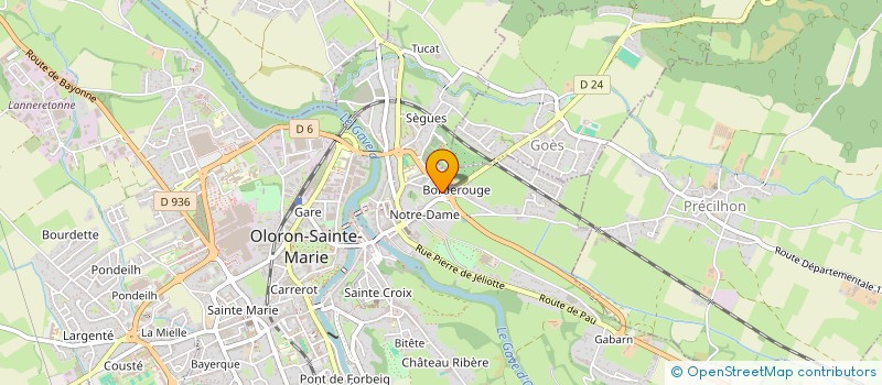 localisation de l'entreprise SELARL DE MEDECIN DU DOCTEUR BERTRAND MESTRESSAT  OLORON-SAINTE-MARIE