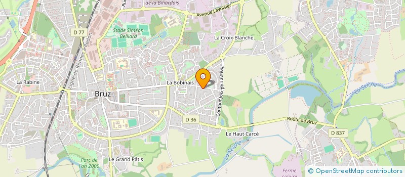 localisation de l'entreprise SELARL DE MEDECIN DU DOCTEUR DESRIAC  BRUZ