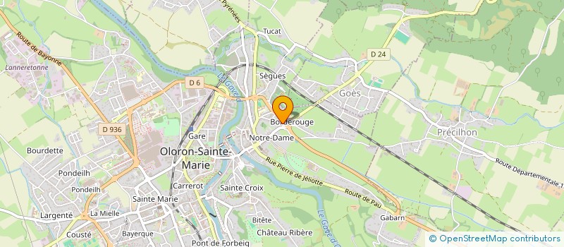 localisation de l'entreprise SELARL DE MEDECIN DU DOCTEUR JEAN-PHILIPPE LAVIGNE  OLORON-SAINTE-MARIE