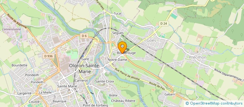 localisation de l'entreprise SELARL DE MEDECIN DU DOCTEUR MARIE-PIERRE CARREY-SALLENAVE  OLORON-SAINTE-MARIE