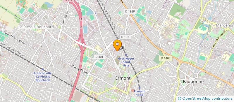 localisation de l'entreprise SELARL DE MEDECIN HELEODORE ONKANI à ERMONT