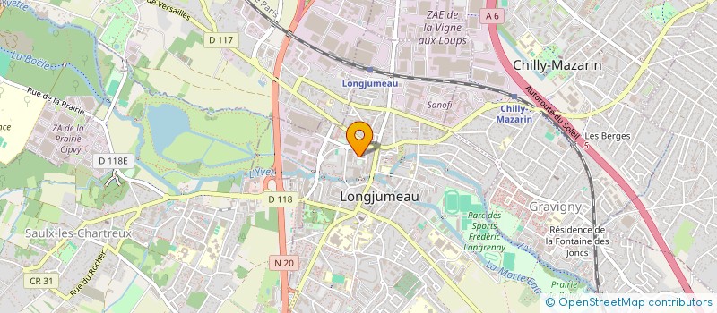 localisation de l'entreprise SELARL DE MEDECINS DU DOCTEUR MARTINE TROGNEUX à LONGJUMEAU