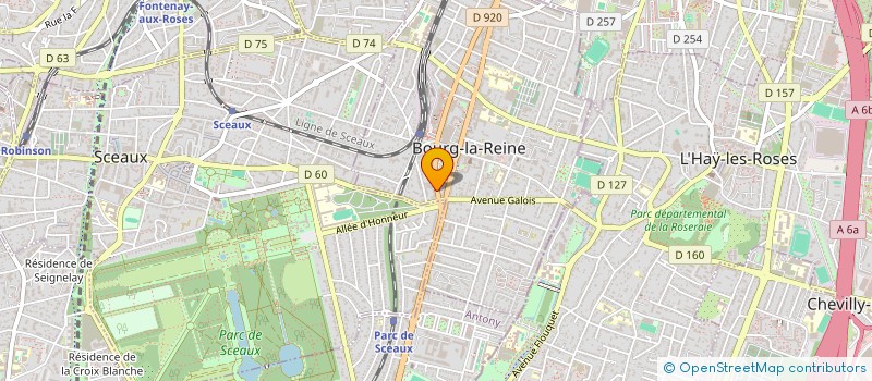 localisation de l'entreprise SELARL DE MEDECINS DU DOCTEUR MICHEL ROBERT à BOURG-LA-REINE