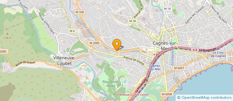 localisation de l'entreprise SELARL DE MEDECINS GASTRO-ENTEROLOGUES FRADRE à CAGNES-SUR-MER