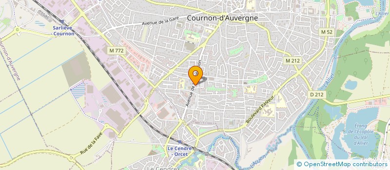 localisation de l'entreprise SELARL DE MEDECINS LANGLADE VACHER  COURNON-D'AUVERGNE