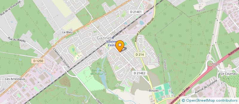 localisation de l'entreprise SELARL DE MONSALUT  CESTAS