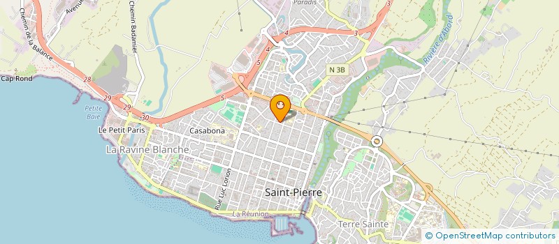 localisation de l'entreprise SELARL DE PATHOLOGIE à SAINT-PIERRE