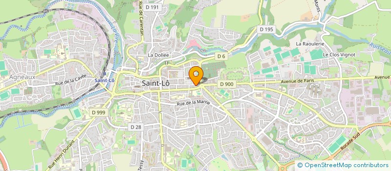 localisation de l'entreprise SELARL DE PHARMACIE CASADO SAVARY  SAINT-LO