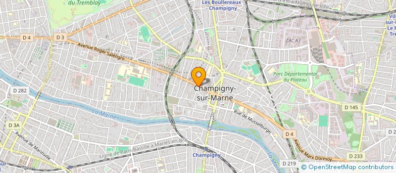 localisation de l'entreprise SELARL DE PHARMACIENS MAHIEU à CHAMPIGNY-SUR-MARNE