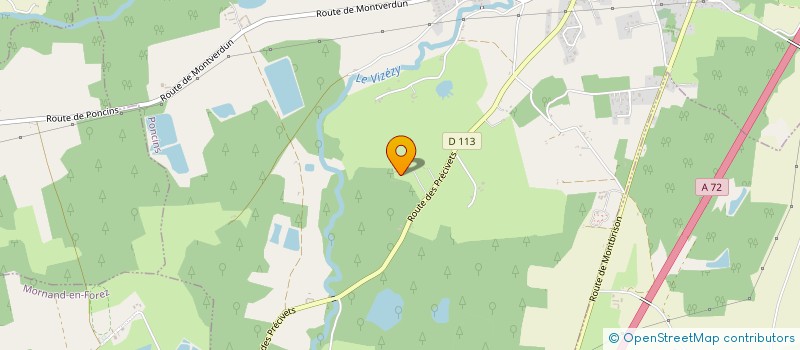 localisation de l'entreprise SELARL DE VETERINAIRE PHILIPPE SOULIE  PONCINS