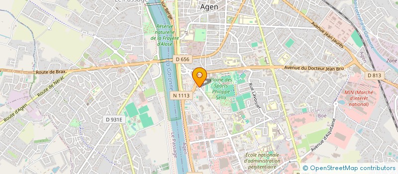 localisation de l'entreprise SELARL DE VETERINAIRES AEBISCHER - CHAROT - HUGO- FIORA  AGEN