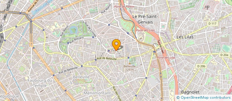 localisation de l'entreprise SELARL DE VETERINAIRES C.G.S.  PARIS