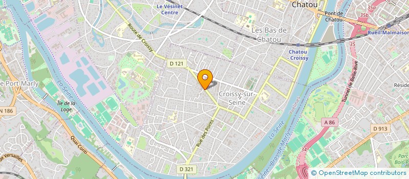 localisation de l'entreprise SELARL DE VETERINAIRES CG VET  CROISSY-SUR-SEINE