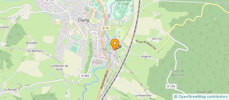 localisation de l'entreprise SELARL DE VETERINAIRES DE L'ABBAYE à CLUNY