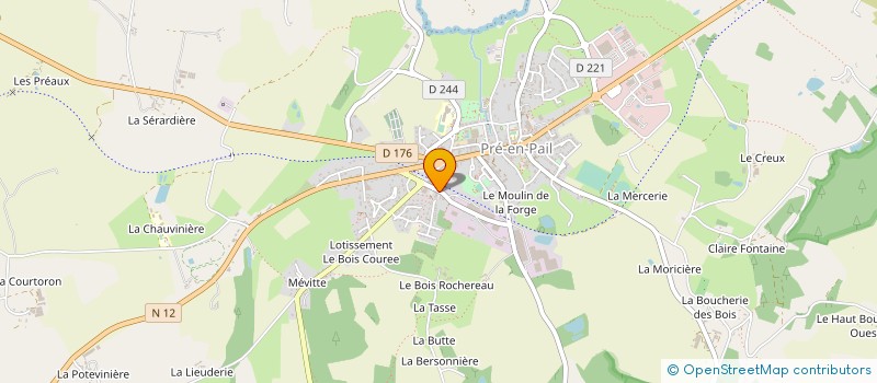 localisation de l'entreprise SELARL DE VETERINAIRES DES AVALOIRS à PRE-EN-PAIL-SAINT-SAMSON