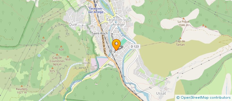localisation de l'entreprise SELARL DE VETERINAIRES DES TROIS VALLEES à TARASCON-SUR-ARIEGE