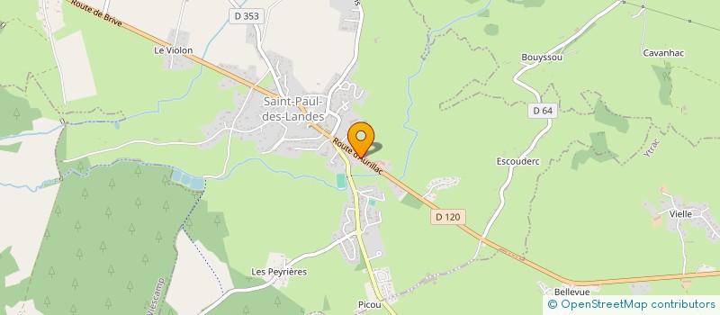 localisation de l'entreprise SELARL DE VETERINAIRES DU VAL D'AUZE à SAINT-PAUL-DES-LANDES