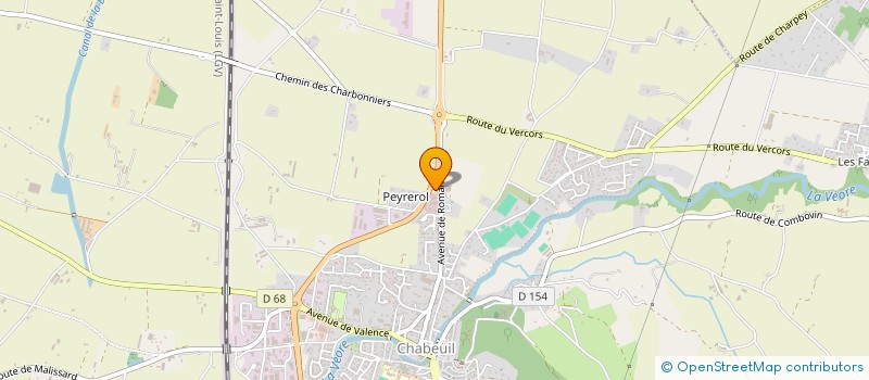 localisation de l'entreprise SELARL DE VETERINAIRES DUCLUZAUX - PEREIRA - KELLER à CHABEUIL