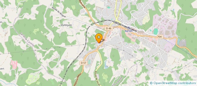 localisation de l'entreprise SELARL DE VETERINAIRES GRAPPERON - PERIGAUD à SARLAT-LA-CANEDA