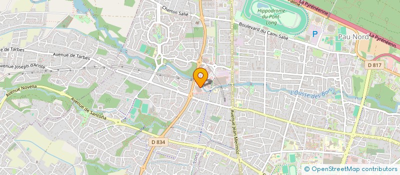 localisation de l'entreprise SELARL DE VETERINAIRES JOLY TOSON-JOLY  LONS