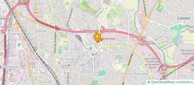 localisation de l'entreprise SELARL DE VETERINAIRES LA BORDE ROUGE à TOULOUSE