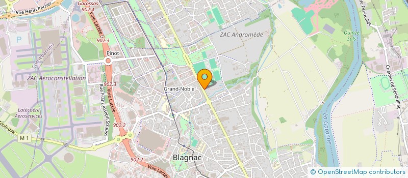localisation de l'entreprise SELARL DE VETERINAIRES SAINT EXUPERY à BLAGNAC
