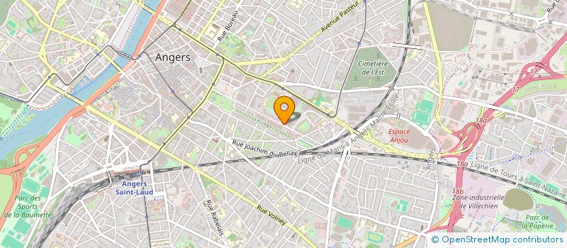 localisation de l'entreprise SELARL DELAGE BEDON LAURIEN HAMON à ANGERS