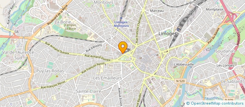 localisation de l'entreprise SELARL DEMOSTHENE à LIMOGES