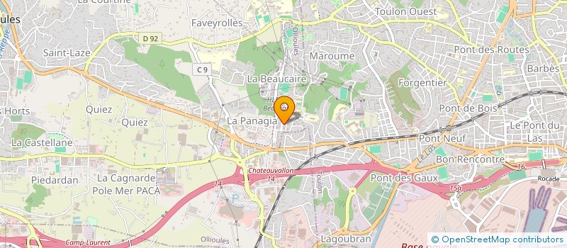 localisation de l'entreprise SELARL DENTAIRE CHEROUD à TOULON