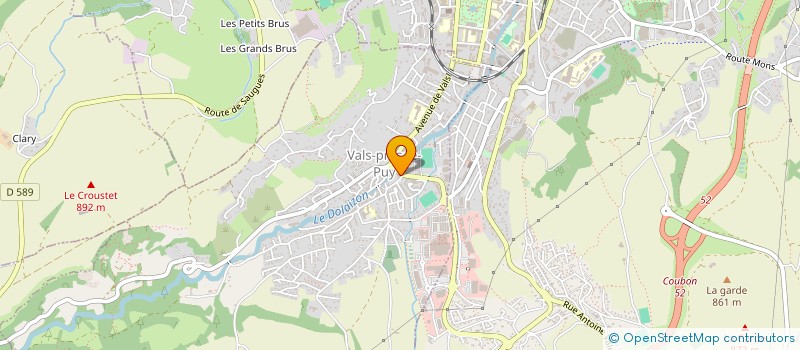 localisation de l'entreprise SELARL DENTAIRE ROUX  VALS-PRES-LE-PUY